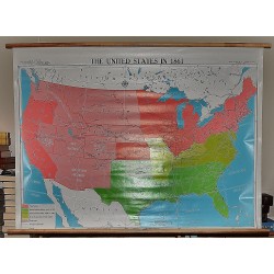 The United States in 1861 (Large Pull Down Map)